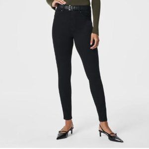 SPANX Ankle Skinny Jeans Clean Black Tall 1X 16 18 $128 NWT